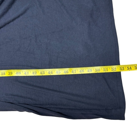 Summersalt The Softest Ribbed Tie-Shoulder Maxi Poplin Dress Sea Urchin Size 2XL - Picture 15 of 16